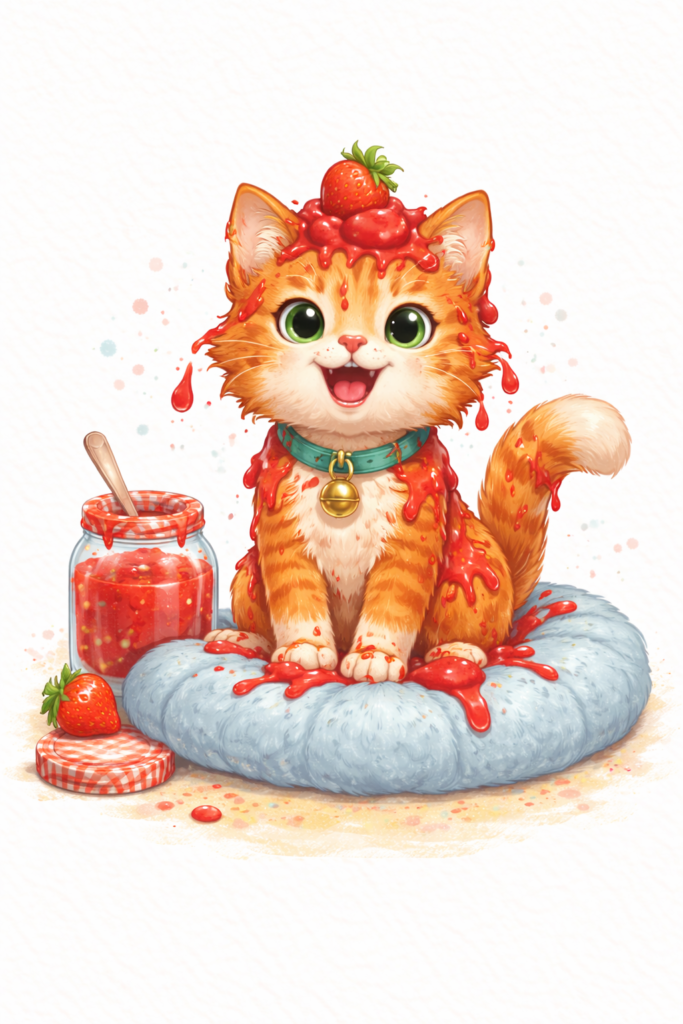 Jam-Jiggle the Cat Portrait